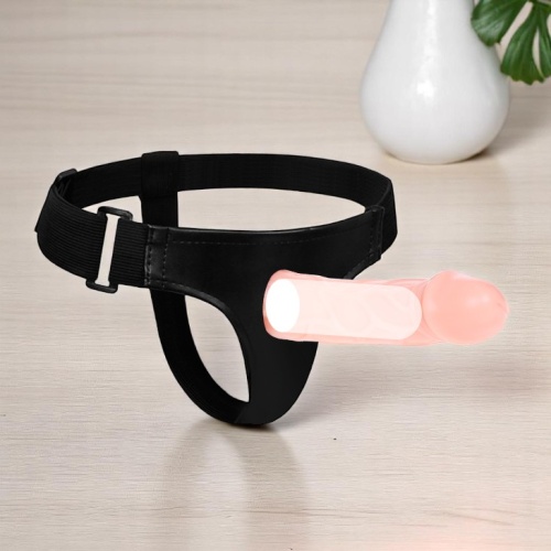 Baile İçi Boş 16CM Belden Bağlamalı Penis Gerçekçi Realistik Protez
