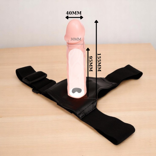 Baile İçi Boş 16CM Belden Bağlamalı Penis Gerçekçi Realistik Protez
