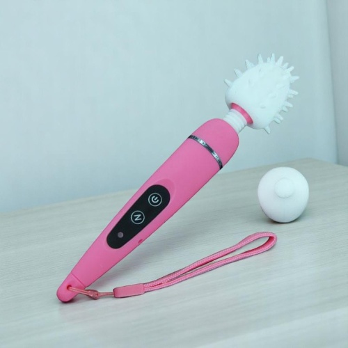 3 Başlıklı Titreşimli AV Massager Klitoral Vibratör Mastürbatör