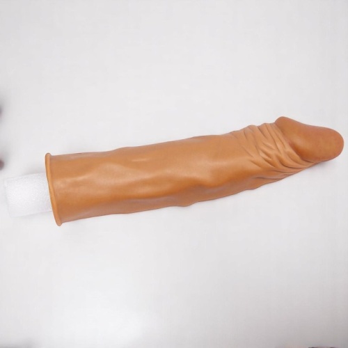 Lovetoy X-Tender 5 CM Dolgulu Realistik Penis Kılıfı Uzatmalı Prezervatif Dildo
