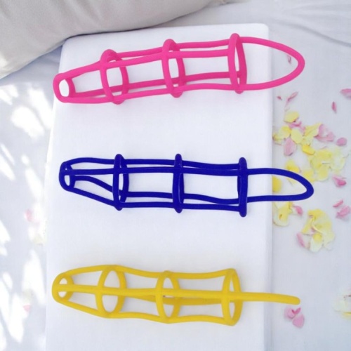 Net Sleeve Süper Kalite Silikon Penis Kılıfı Fantezi Penis Kafesi
