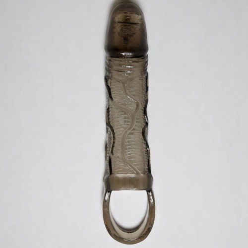 Pretty Love Titreşimli Penis Kılıfı 3cm Dolgulu Uzatmalı Prezervatif Vibratör