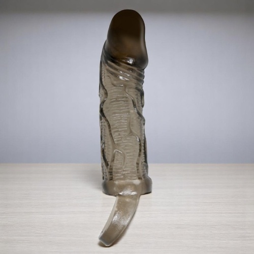 Pretty Love Titreşimli Penis Kılıfı 3cm Dolgulu Uzatmalı Prezervatif Vibratör