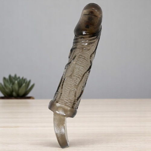 Pretty Love Titreşimli Penis Kılıfı 3cm Dolgulu Uzatmalı Prezervatif Vibratör