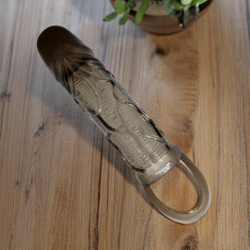 Pretty Love 2cm Dolgulu Zenci Penis Kılıfı Uzatmalı Prezervatif Dildo