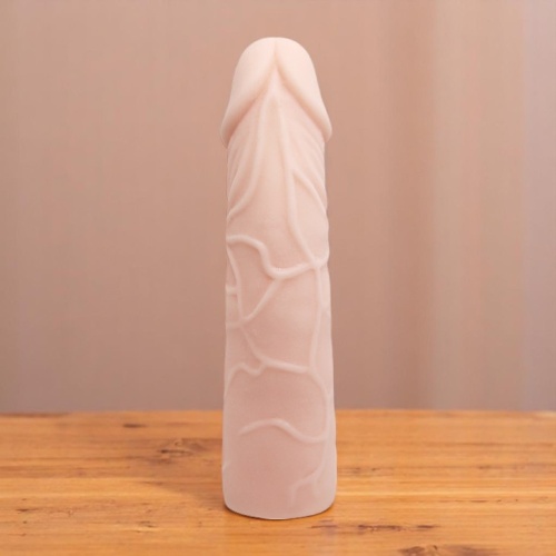 Baıle Big Men 6 CM Dolgulu Realistik Penis Kılıfı Uzatmalı
