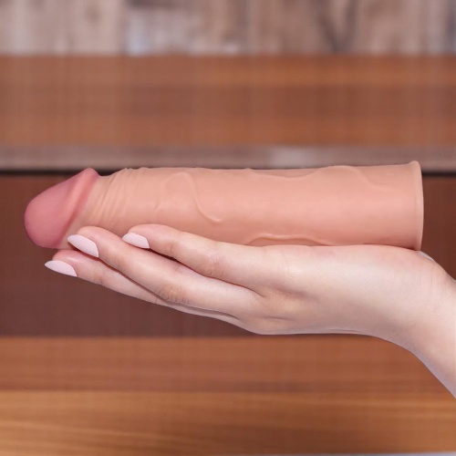 Lovetoy Pleasure Extender 3 CM Dolgulu Realistik Penis Kılıfı Prezervatif
