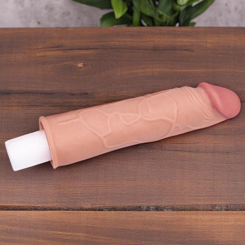 Lovetoy Pleasure Extender 3 CM Dolgulu Realistik Penis Kılıfı Prezervatif