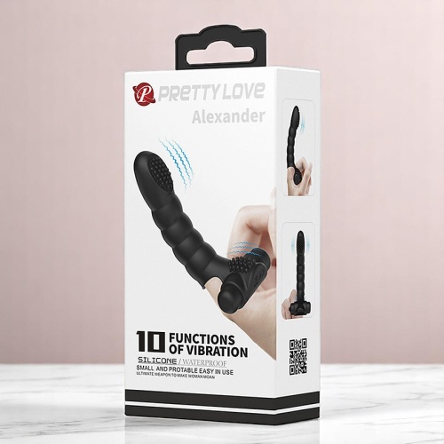 Alexander 10 Hız Titreşimli Teknolojik Parmak Vibratör Klitoral Mastürbatör 13 CM