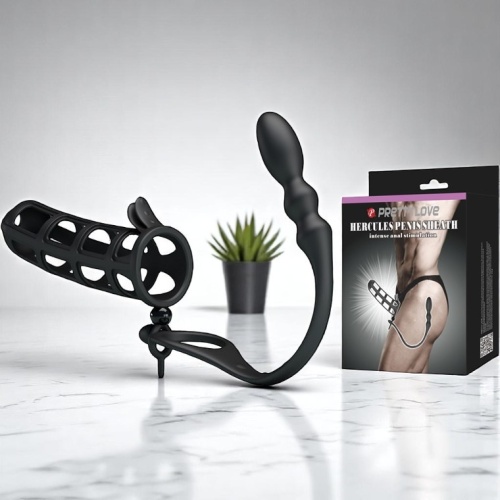 Hercules Zenci Anal Plug Fantezi Penis Kafesi Prostat Stimülatör
