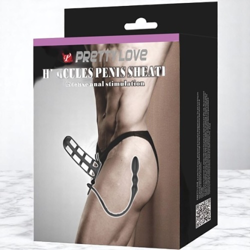 Hercules Zenci Anal Plug Fantezi Penis Kafesi Prostat Stimülatör