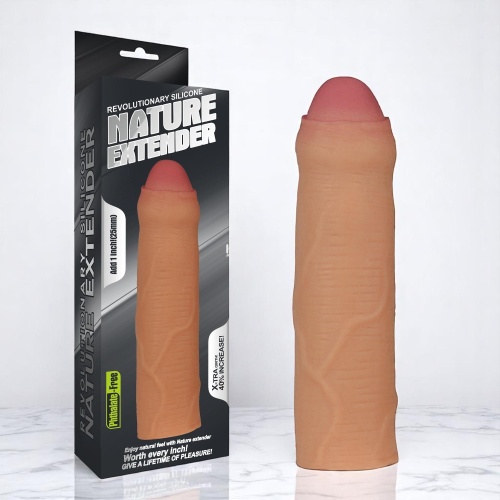 Lovetoy NATURE Ten 2.5 cm Dolgulu Sünnetsiz Penis Kılıfı