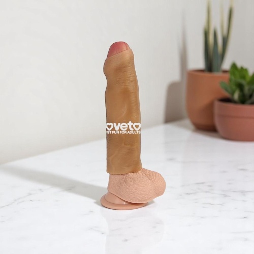 Lovetoy NATURE Melez 2.5 cm Dolgulu Sünnetsiz Penis Kılıfı