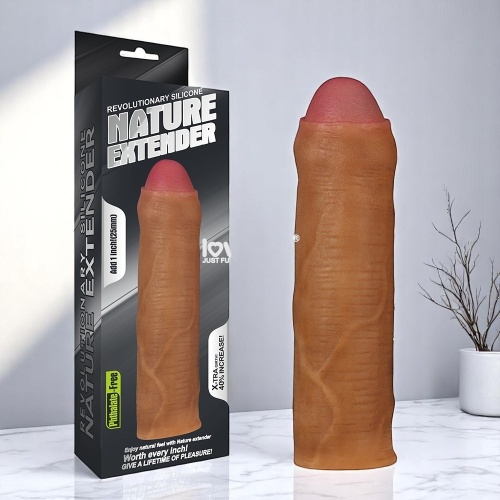 Lovetoy NATURE Melez 2.5 cm Dolgulu Sünnetsiz Penis Kılıfı