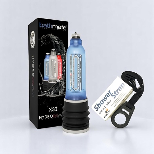 HYDROMAX X30 SULU PENİS VAKUM POMPASI MAVİ