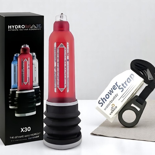 HYDROMAX X30 SULU PENİS VAKUM POMPASI KIRMIZI