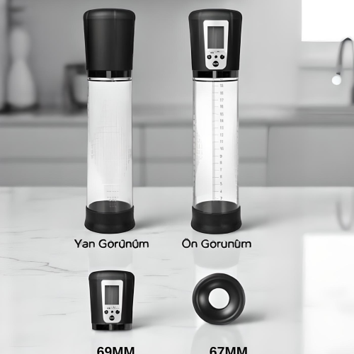 Passion  USB Şarjlı LED Ekranlı 4 Titreşimli Tam Otomatik Penis Pompası