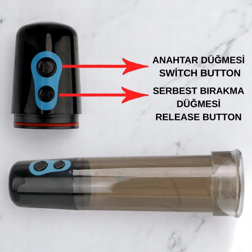 Otomatik Vakumlu Kaliteli 17 CM Penis Pompası