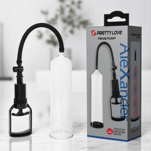 Pretty Love Alexander 20 cm Silikon Girişli Vakum Penis Pompası
