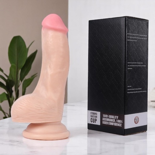 Xise 16 CM Vantuzlu Gerçekçi Realistik Penis Anal Vajinal Dildo