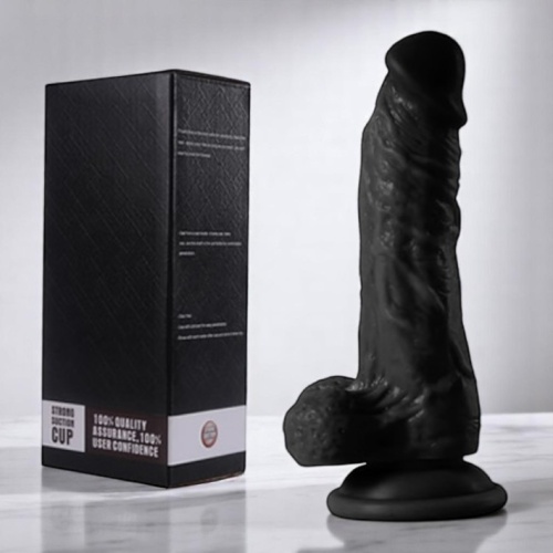 Troops 17 CM Vantuzlu Gerçekçi Realistik Zenci Dildo Anal Penis