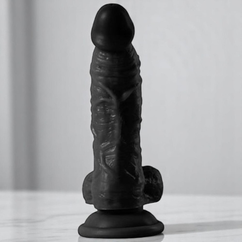 Troops 17 CM Vantuzlu Gerçekçi Realistik Zenci Dildo Anal Penis
