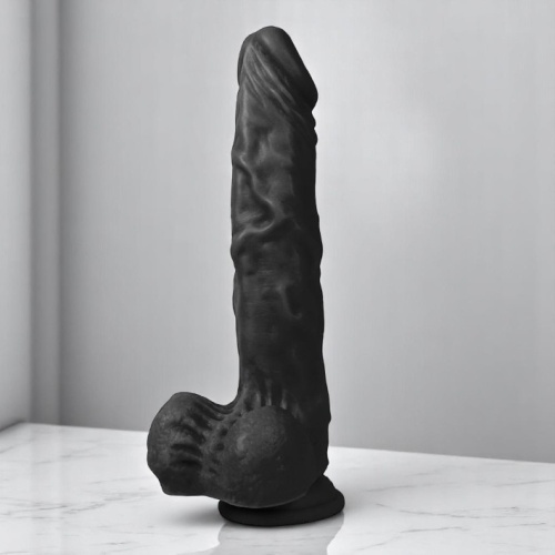 Gabriel 24 CM Vantuzlu Uzun Gerçekçi Realistik Zenci Penis Dildo
