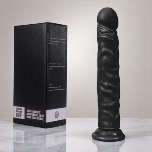 Xise 24 CM Vantuzlu Gerçekçi Realistik Zenci Penis Dildo