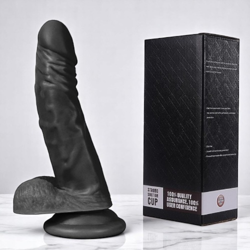 21CM Realistik Zenci Penis Gerçekçi Vibratör Dildo