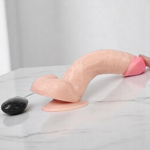 Wolf King Dildo 17 CM Titreşimli Realistik Vibratör Penis