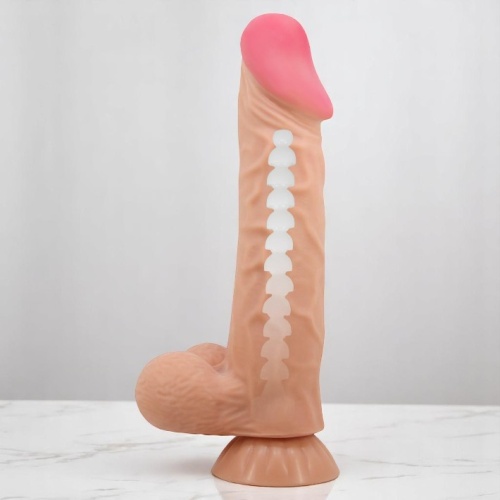 Baıle 24 cm Kıkırdaklı Realistik Penis Damarlı Dildo