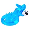 Get Lock The Tongue-Blue Titreşimli Dilli Penis Halkası