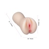18 CM Çift Girişli Ten Rengi Anal Vajinal Mastürbatör