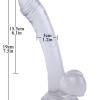 19cm Beyaz Dildo No:10