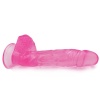 22,5cm Pembe Realistik Dildo No:175