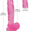 22,5cm Pembe Realistik Dildo No:175
