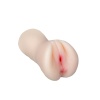 18 CM Çift Girişli Ten Rengi Anal Vajinal Mastürbatör
