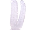 19cm Beyaz Çiftli Dildo No:76