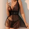 Gecelik Kadın Puantiyeli Şık Seksi Gösterişli Dekolteli