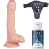 Belden Bağlamalı Kayganlaştırıcı Set Noctis 18cm Realistik Dildo No:100