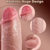 Thrusting Huge Thick Dildo Vibratör 21 Cm