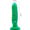 Passionate Fruit 17 CM Güçlü Vantuzlu Jel Penis Anal Dildo Yeşil