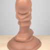 Realistik Silikon 11.5 cm Anal Plug Vantuzlu