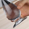 12 cm Vantuzlu Ultra Soft Anal Plug Şeffaf