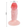 Opal 11Cm Realistik Anal Penis Vantuzlu Anal Dildo Anal Plug Tıpa