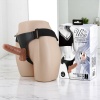 BAİLE 16 cm Yeni Nesil Belden Bağlamalı Çift Katmanlı İçi Dolu Titreşimli Strapon Penis