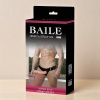 BAİLE 19 cm Yeni Nesil Belden Bağlamalı Çift Katmanlı İçi Dolu Titreşimli Strapon Penis