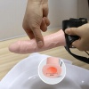 İçi Boş 16 CM Titreşimli Belden Bağlamalı Realistik Penis Strapon