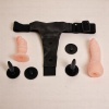 Baile Çift Taraflı İkili Belden Bağlamalı Anal Plug ve Dildo Penis