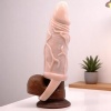 Pretty Love Breyden 18 CM Uzatmalı 3 CM Dolgulu Testis Halkalı Penis Kılıfı